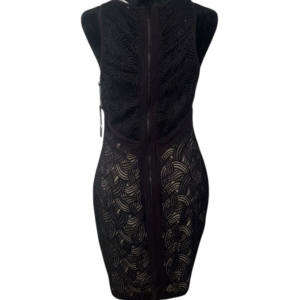 Black Tart Dress – Sleeveless, high neckline, fitted knee‑length-Size LG-NWT - Picture 3 of 5